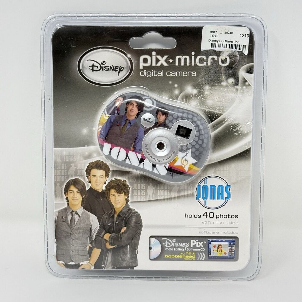 Disney Pix Micro Digital Camera Jonas Fun Collectible New